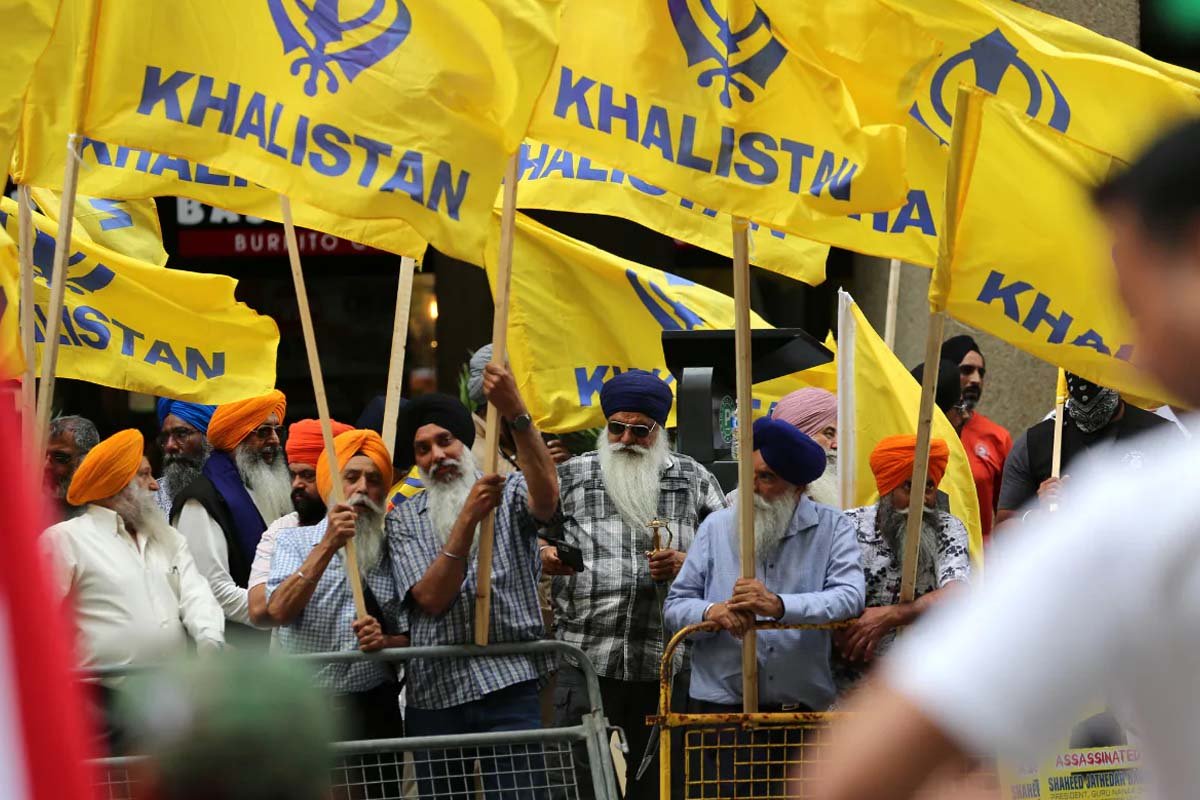 Anti-Hindu march by Khalistanis in Canada Anti-Hindu march by Khalistanis in Canada