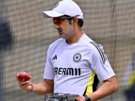 Head coach Gautam Gambhir