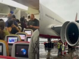 ಎಂಜಿನ್ ತೊಂದರೆಯಿಂದ Air India Flight ನಿಲ್ಲಿಕೆ: Kolkata ದಲ್ಲಿ ಇಳಿದ ಪ್ರಯಾಣಿಕರು Air India flight grounded due to engine problem: Passengers disembarked in Kolkata