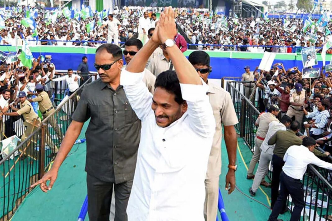 Horrific incident during Jagan's road show: Fan dies after getting hit by car