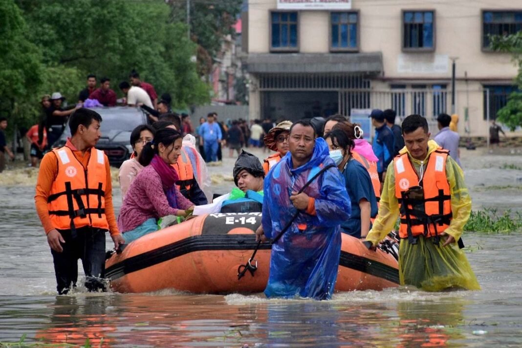 Floods in Assam due to heavy rains