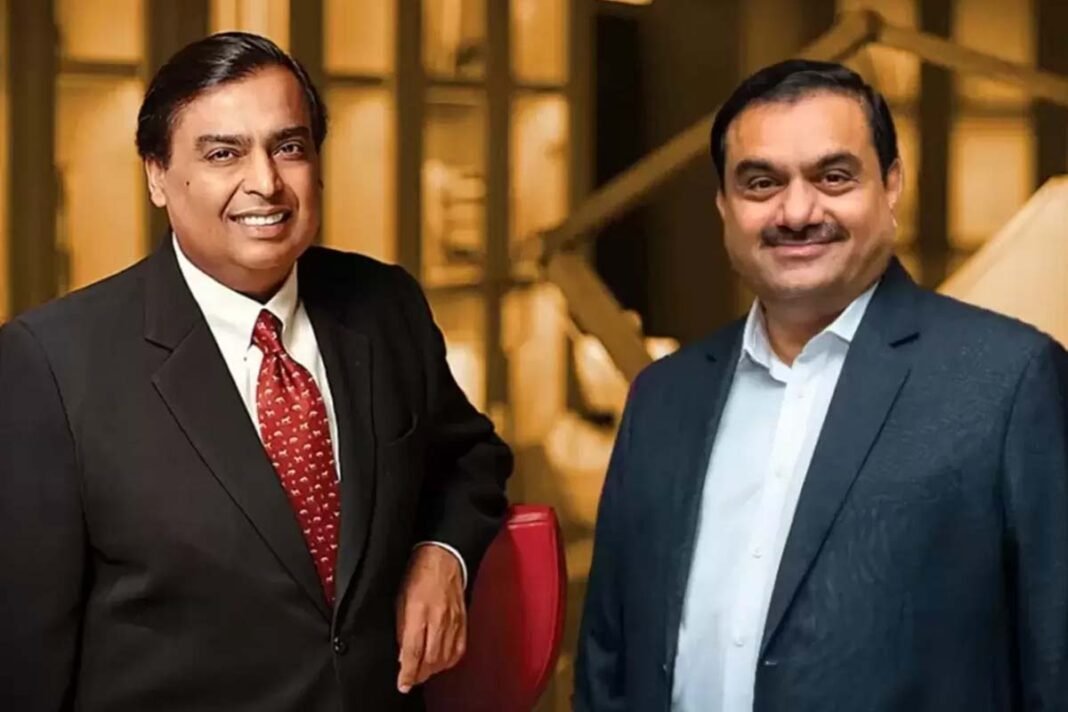 Mukesh Ambani and Gautam Adani