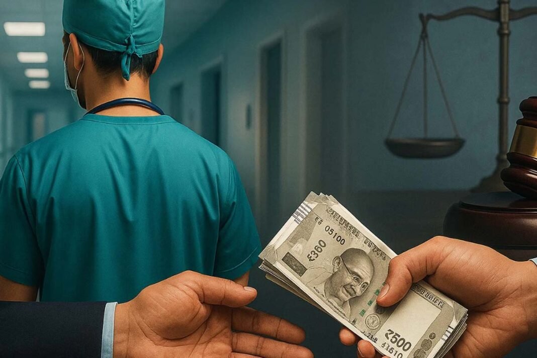 Surgeon in government hospital seeks profit: Arrested after taking bribe