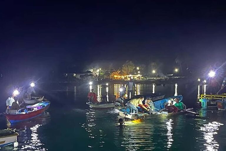 Boat accident near Bali