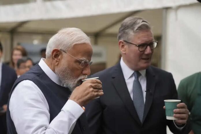 India-UK historic trade deal: Modi, Starmer discuss over tea India-UK historic trade deal: Modi, Starmer discuss over tea
