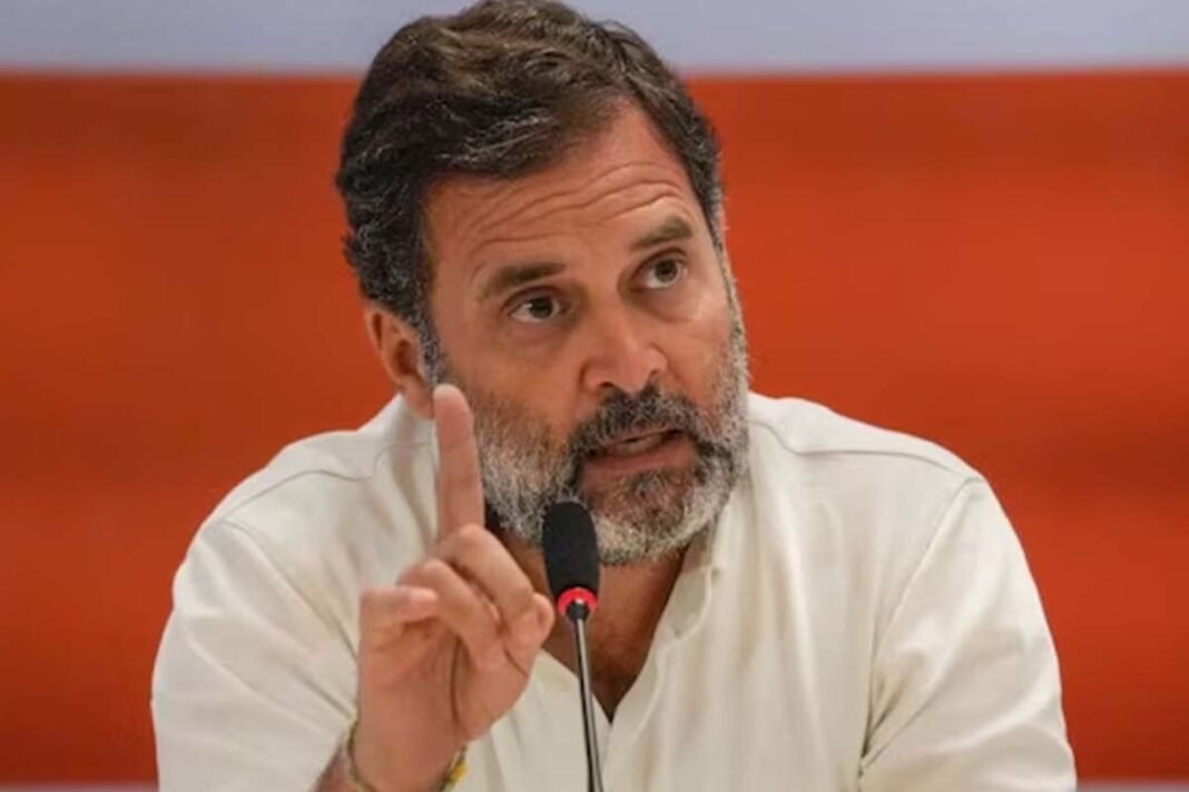 Opposition leader Rahul Gandhi