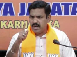 BJP state president B. Y. Vijayendra