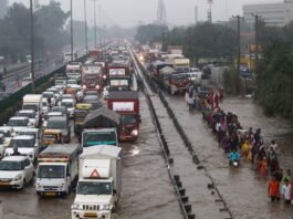 Delhi reels under heavy rain
