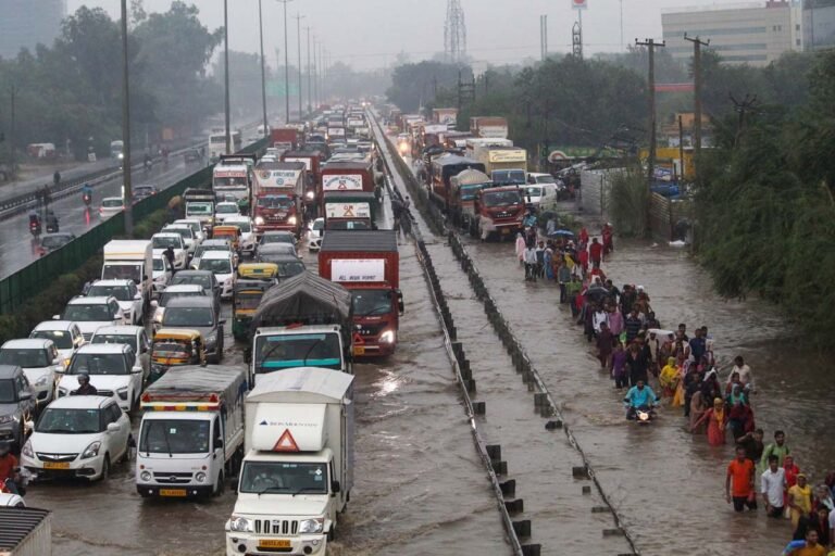 Delhi reels under heavy rain