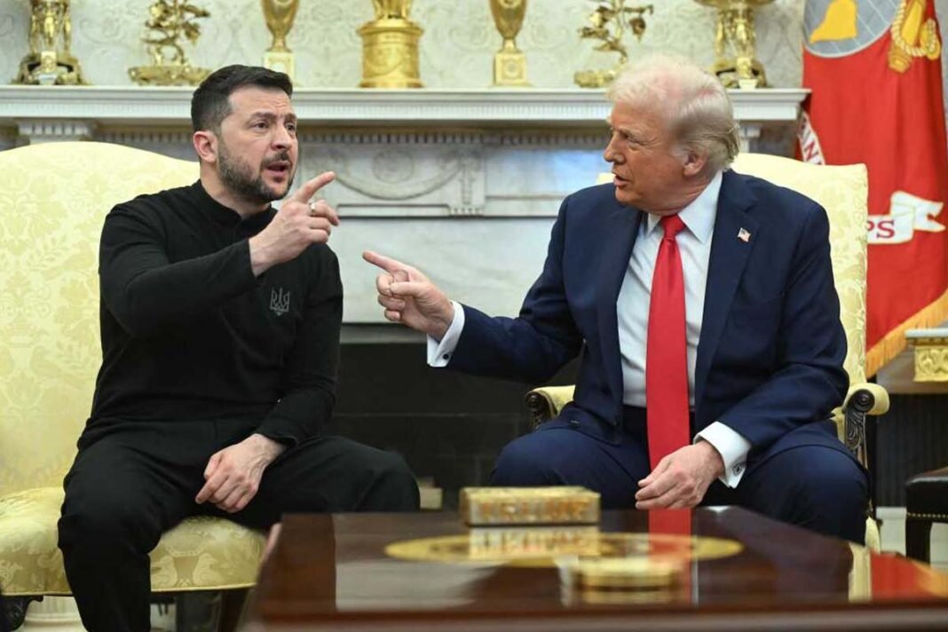 Ukrainian President Volodymyr Zelensky and US President Donald Trump