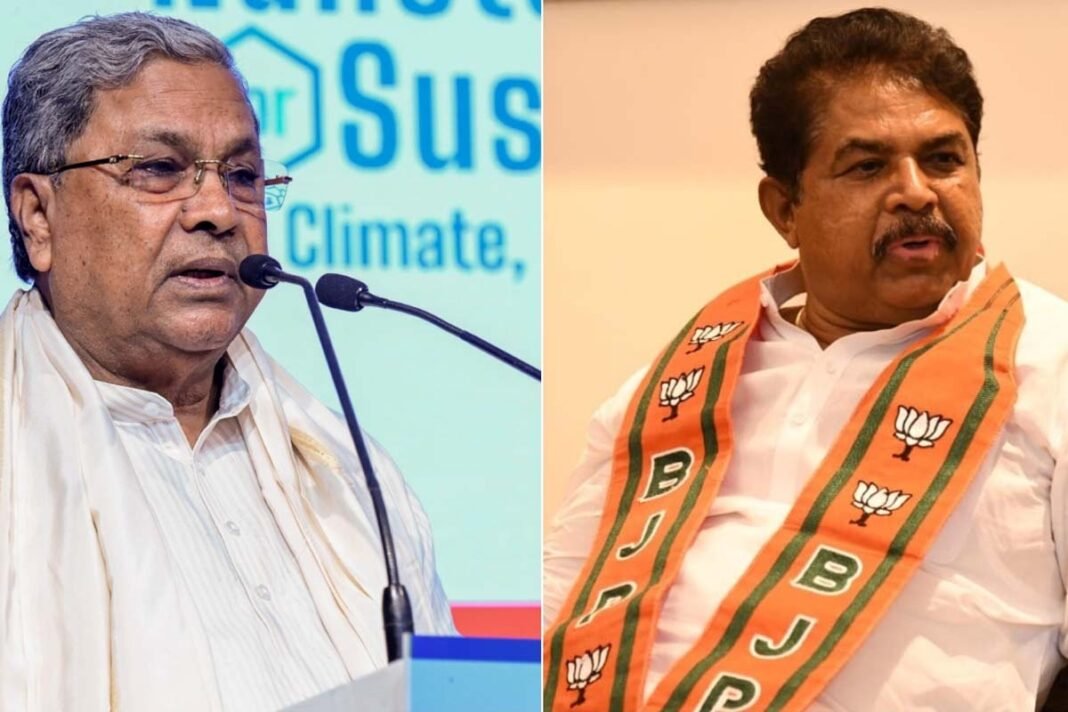 Chief Minister Siddaramaiah and R. Ashok