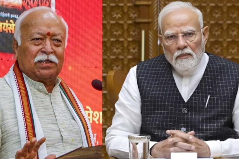 Mohan Bhagwat and PM Modi
