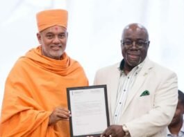 BAPS saint Dr. Gyanvatsal Das honoured by US