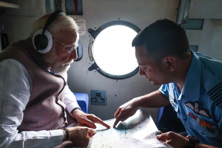 PM Modi visits flood-hit Himachal Pradesh and Punjab