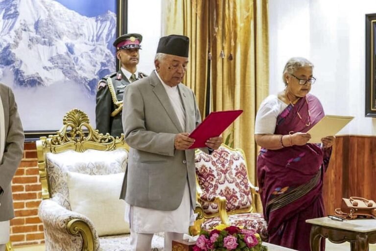 Sushila Karki sworn in as Nepal's new prime minister
