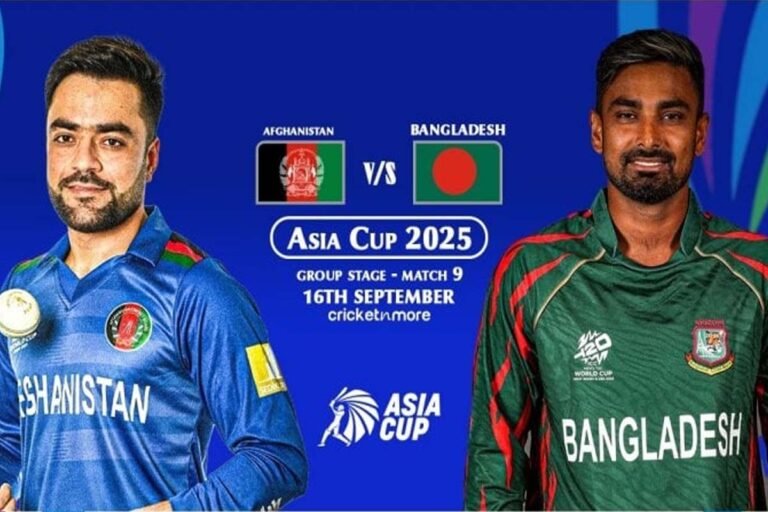 Asia Cup: Afghanistan vs Bangladesh