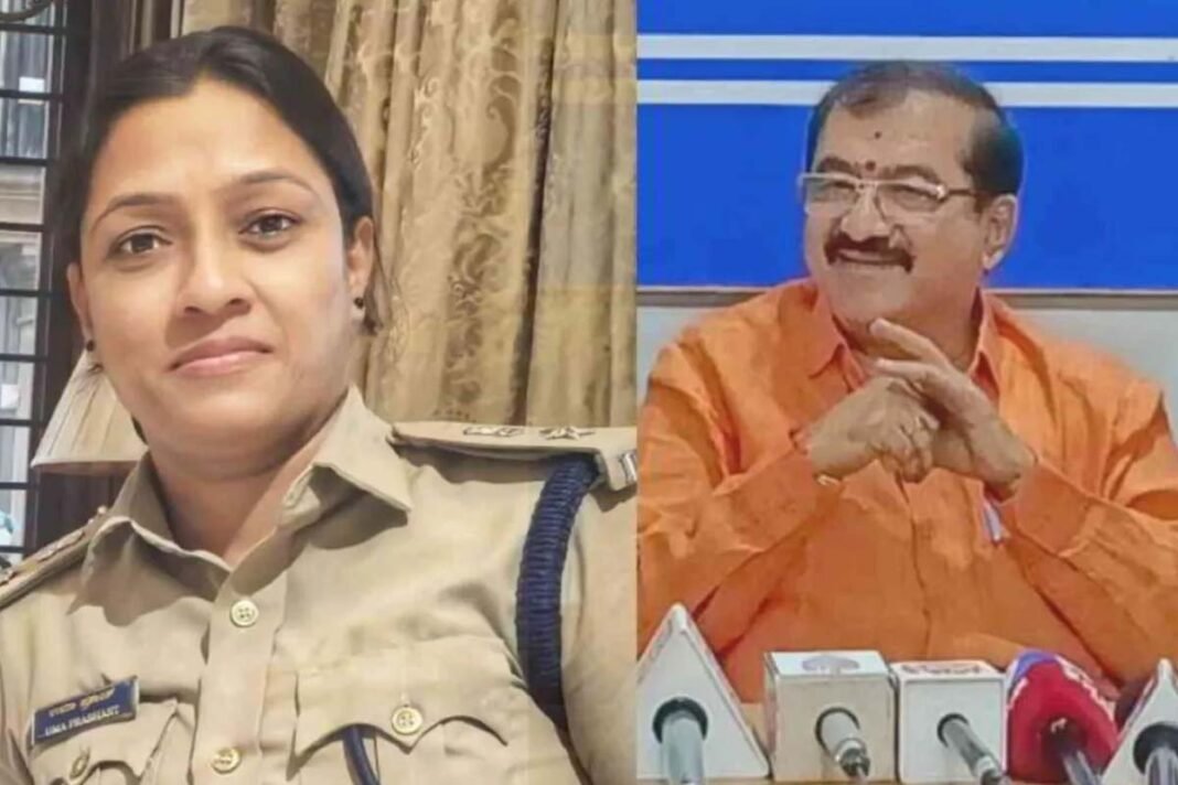 BJP MLA BP Harish makes objectionable statement against SP Uma Prashanth