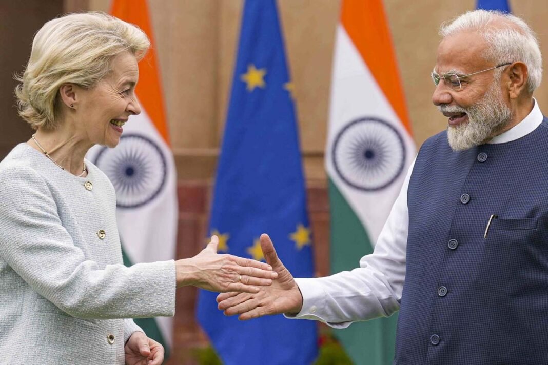 PM Modi With EU Chief