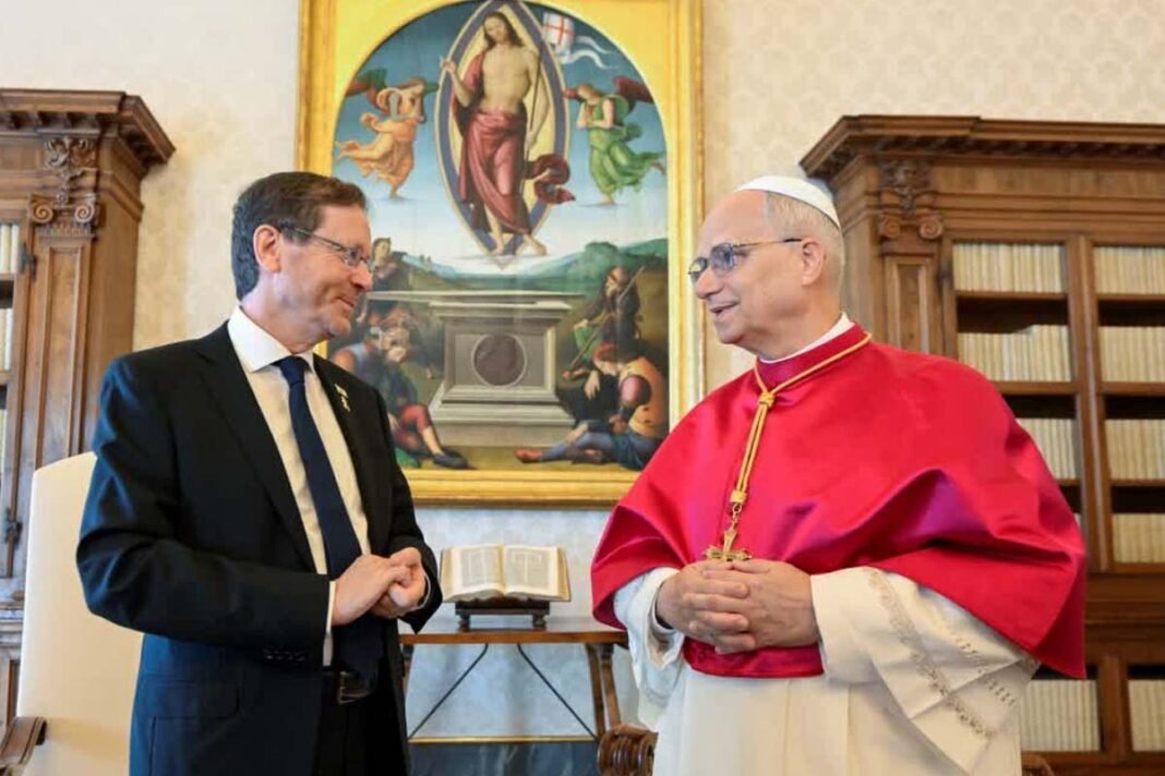 Pope Leo urges solution to Israel-Palestine war