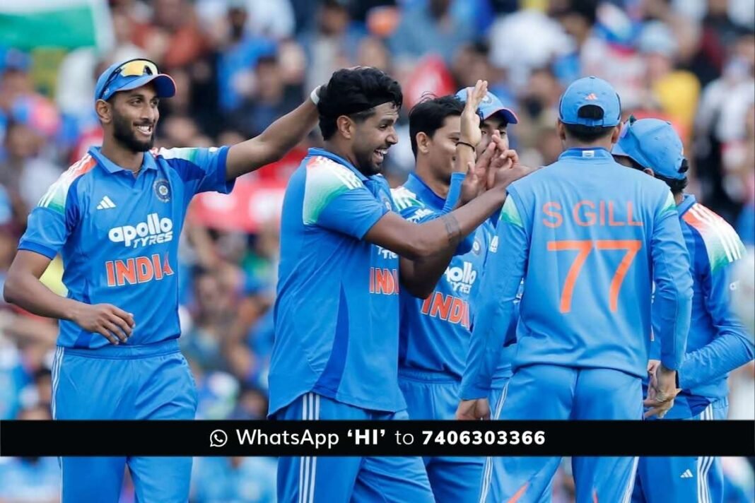 25octk2 India Australia Cricket Harshit Rana Bowling Shine