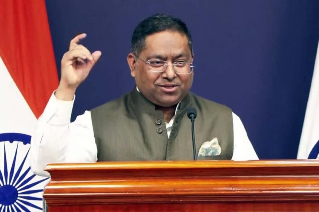 Ministry of External Affairs official spokesperson Randhir Jaiswal Ministry of External Affairs official spokesperson Randhir Jaiswal