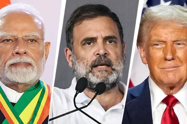 Rahul Gandhi criticises Modi: Trump is scared ahead