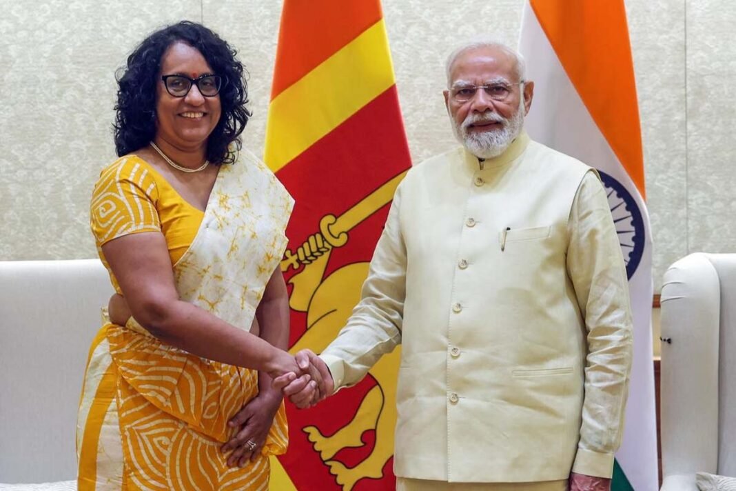 PM Modi meets Sri Lankan PM in Delhi PM Modi meets Sri Lankan PM in Delhi
