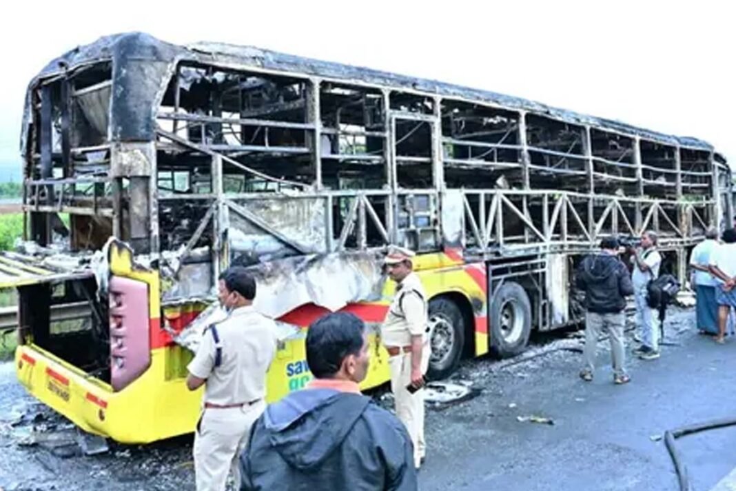 Hyderabad-Bengaluru bus fire tragedy Hyderabad-Bengaluru bus fire tragedy
