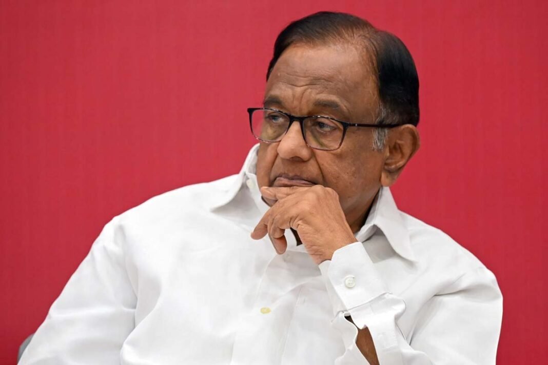 Senior Congress leader P. Chidambaram