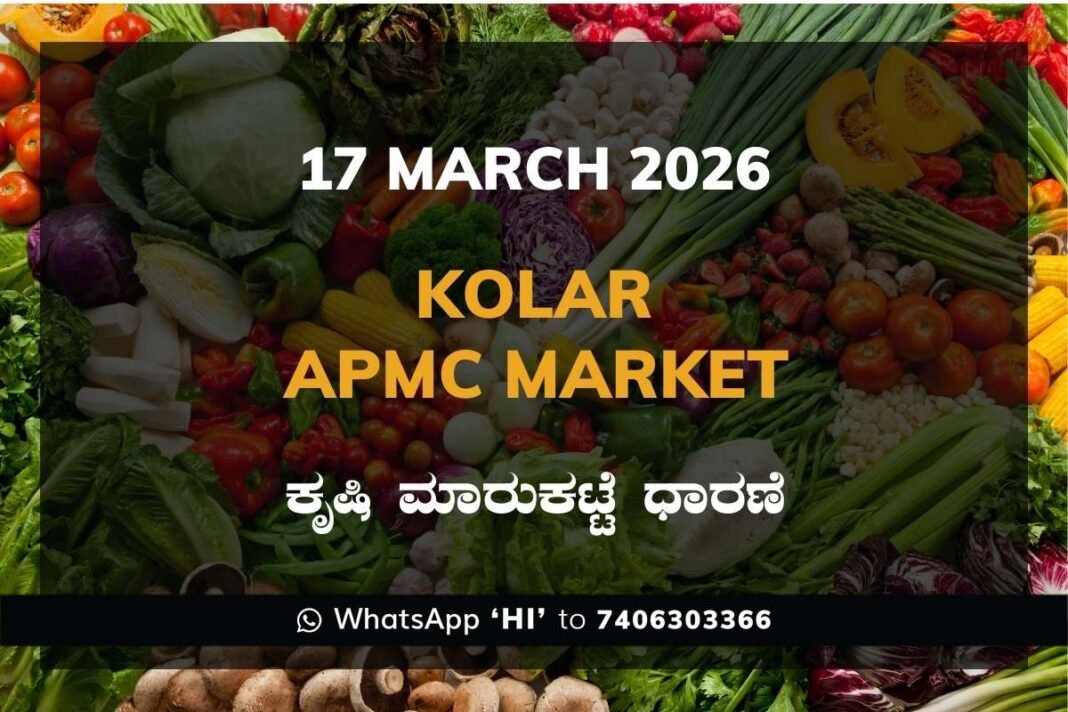 Kolar APMC Market Rates – 17 March 2026