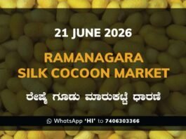 Ramanagara Silk Cocoon Market – 21 June 2026 Ramanagara Silk Cocoon Market – 21 June 2026