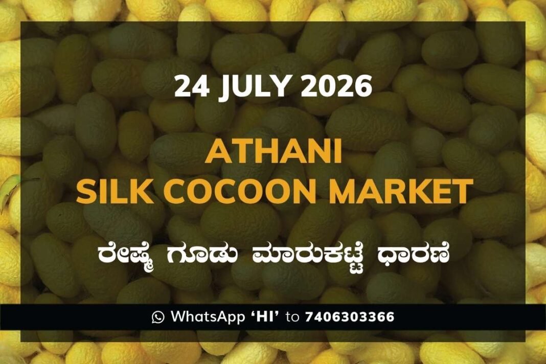 Athani Silk Cocoon Market Rates – 24 July 2026