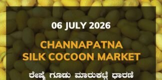 Channapatna Silk Cocoon Market – 06 July 2026 Channapatna Silk Cocoon Market Rates – 06 July 2026