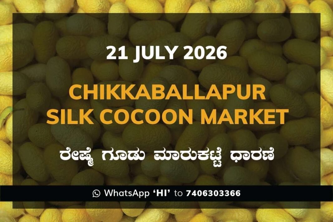 Chikkaballapur Silk Cocoon Market Rates – 21 July 2026