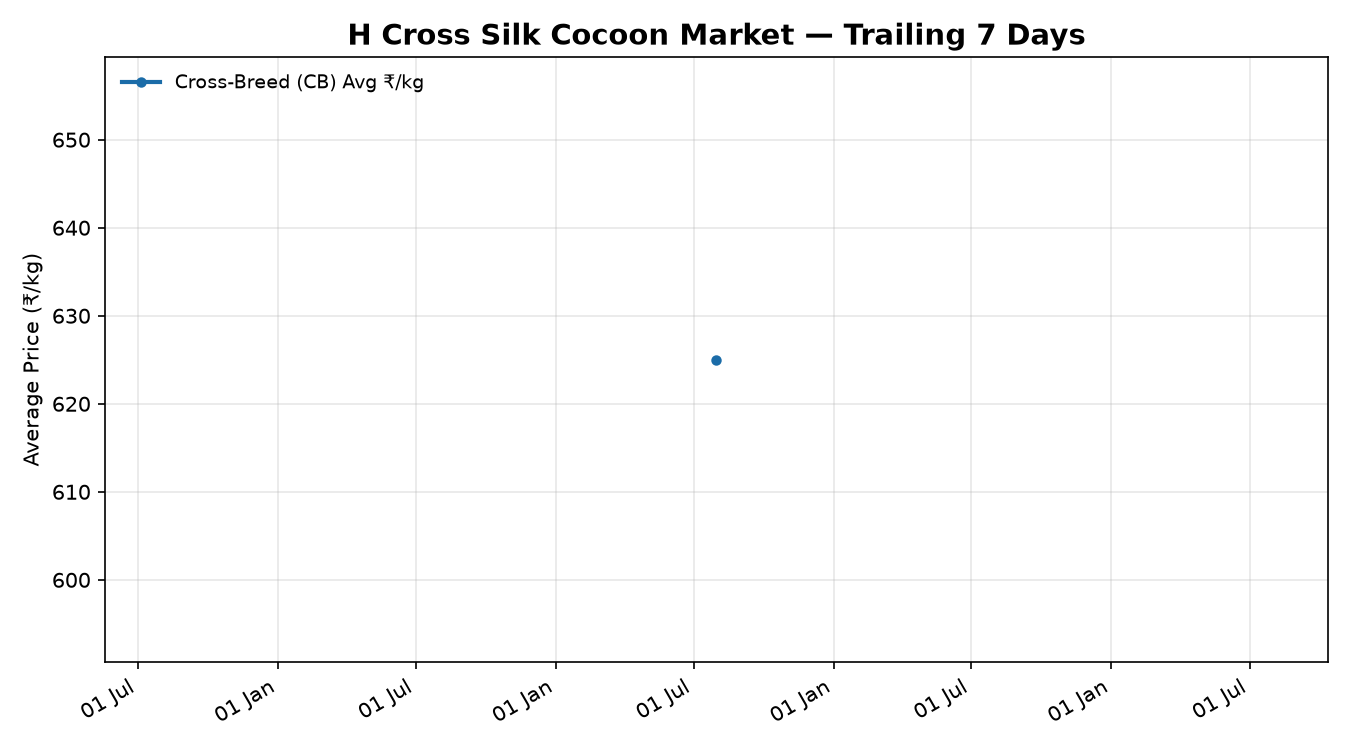 H Cross Silk Cocoon Market rate trend