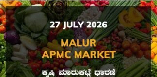 Malur APMC Agriculture Market: 27 July 2026 Malur APMC Market Rates – 27 July 2026