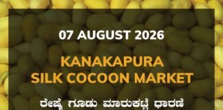 Kanakapura Silk Cocoon Market – 07 August 2026 Kanakapura Silk Cocoon Market Rates – 07 August 2026
