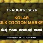 Kolar Silk Cocoon Market Rates – 25 August 2026