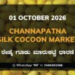 Channapatna Silk Cocoon Market Rates – 01 October 2026
