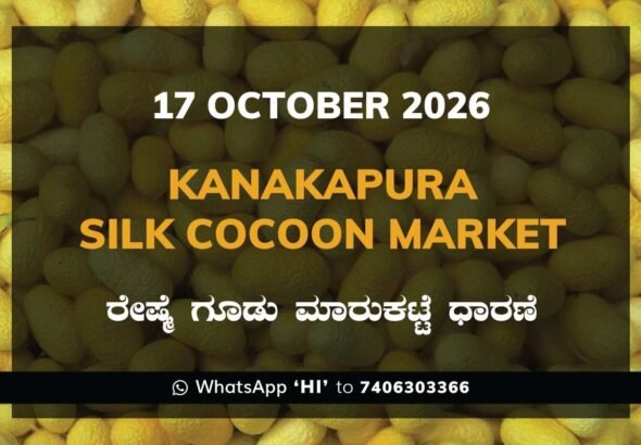 Kanakapura Silk Cocoon Market Rates – 17 October 2026