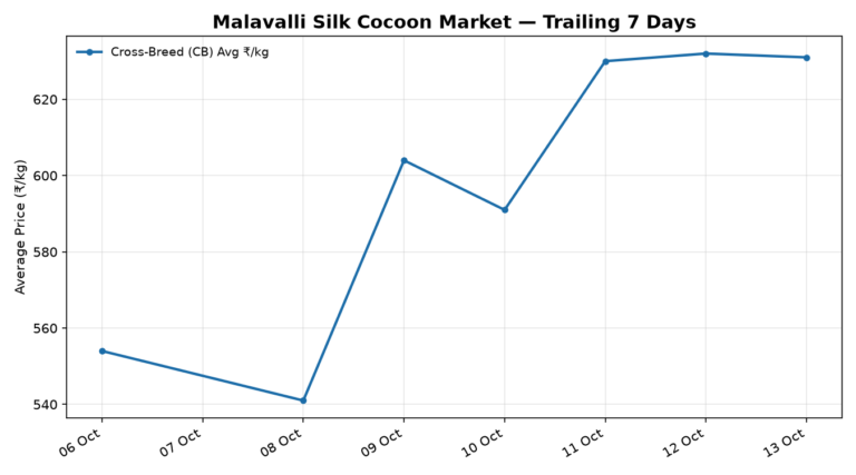 Malavalli Silk Cocoon Trend – 13 October 2026