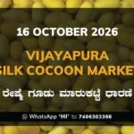 Vijayapura Silk Cocoon Market Rates – 16 October 2026